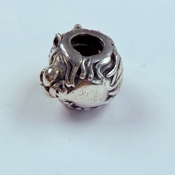Pandora King Of The Jungle Lion Head With Crown Animal Zoo Sterling 925 Charm - Picture 5 of 7